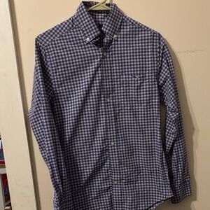 Vineyard Vines Blue and White Check Dress Shirt